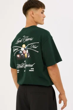 Billiards Heavyweight Boxy Tee Dark Green