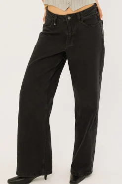 Billie Low Jean Aged Black