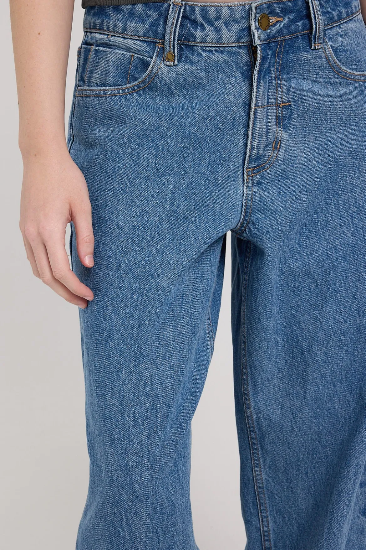 Billie Low Jean Drill Blue