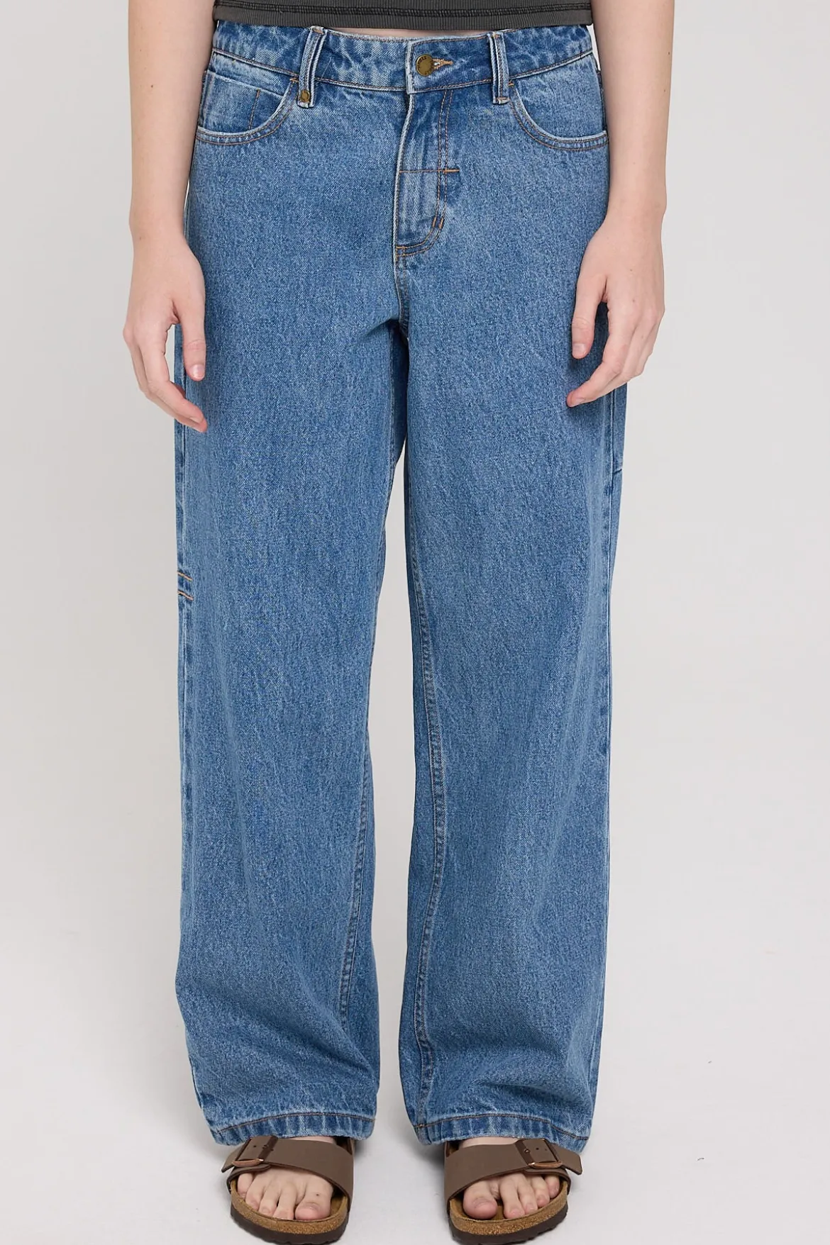 Billie Low Jean Drill Blue