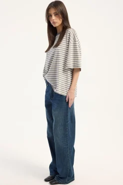 Billie Low Rise Killer Baggy Jean Teal Blue Used