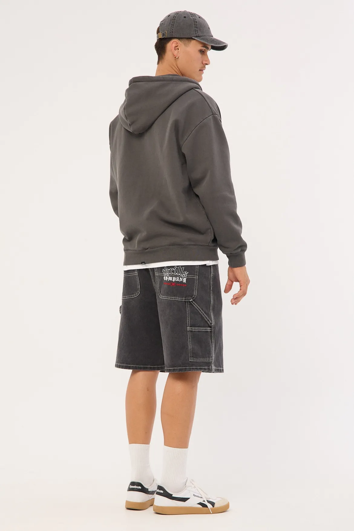 Bitten Twice Biggest Slacker Carpenter Short Black Fade