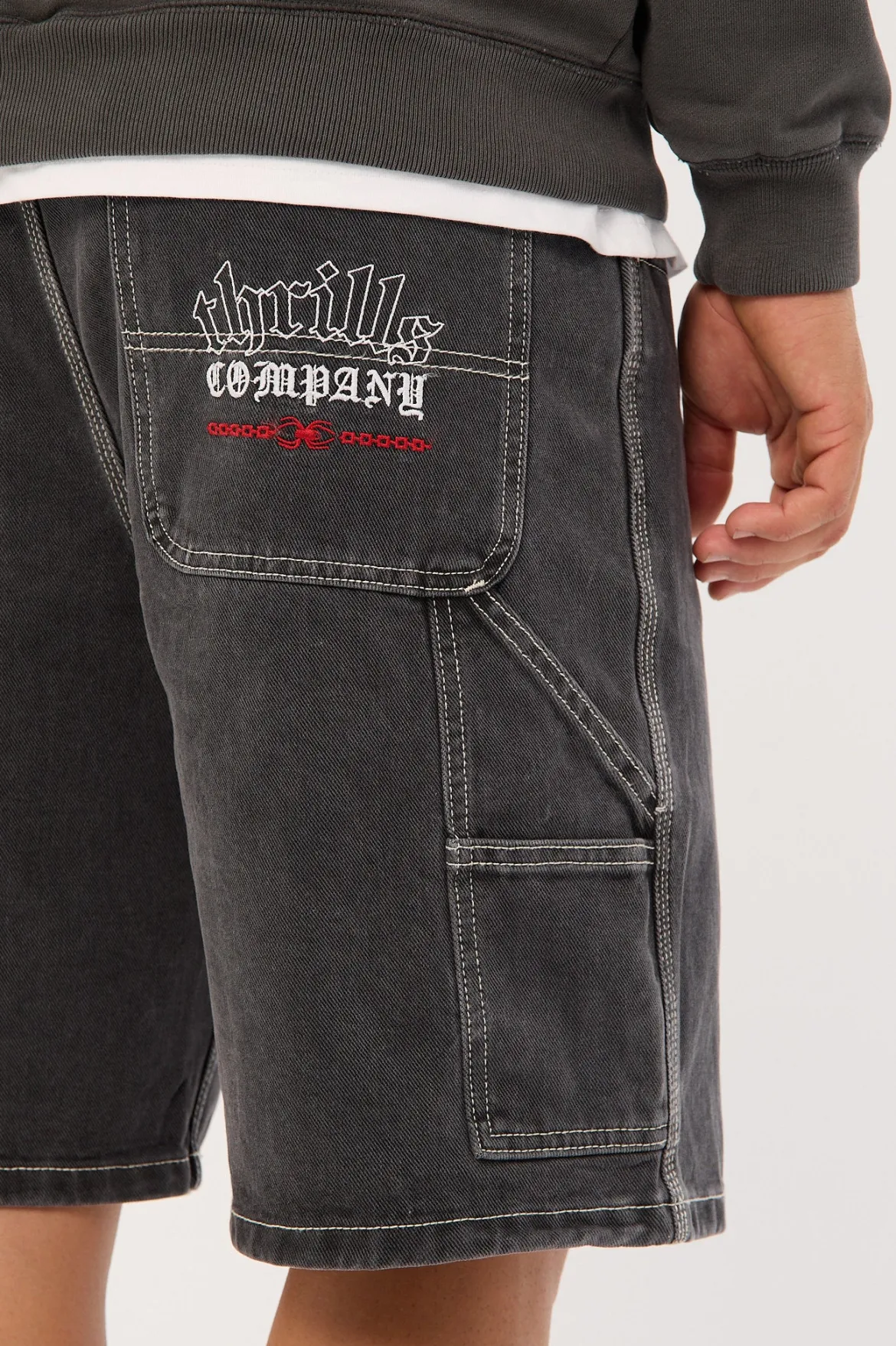 Bitten Twice Biggest Slacker Carpenter Short Black Fade