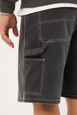 Bitten Twice Biggest Slacker Carpenter Short Black Fade