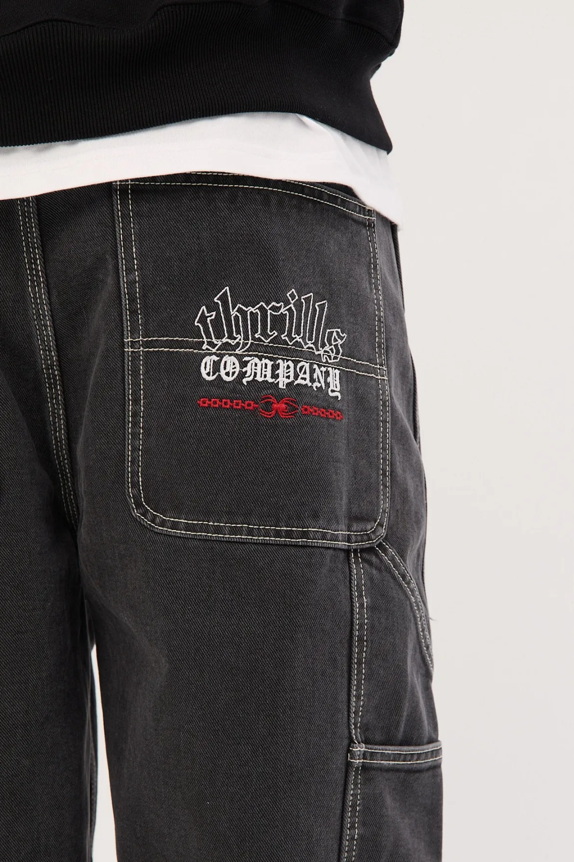 Bitten Twice Biggest Slacker Carpenter Jean Black Fade
