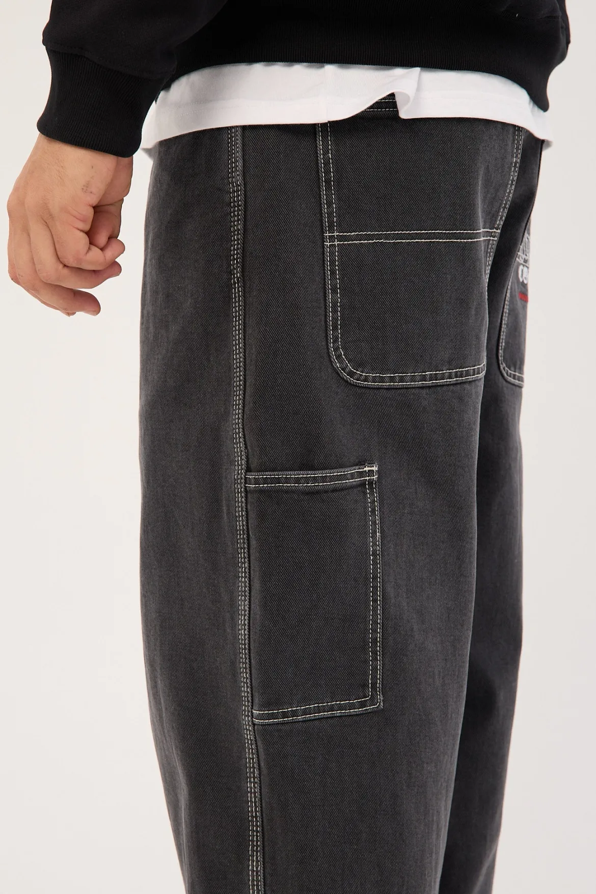 Bitten Twice Biggest Slacker Carpenter Jean Black Fade