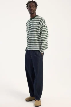 Blanco Pleated Baggy Jean Raw Indigo