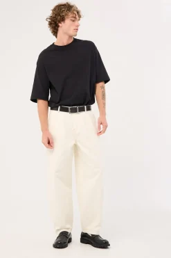 Blanco Pleated Baggy Jean Ecru