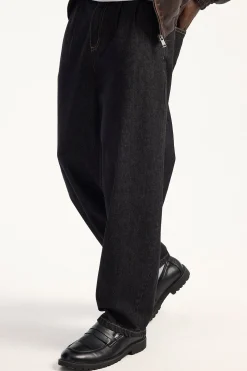 Blanco Pleated Jean Raw Black