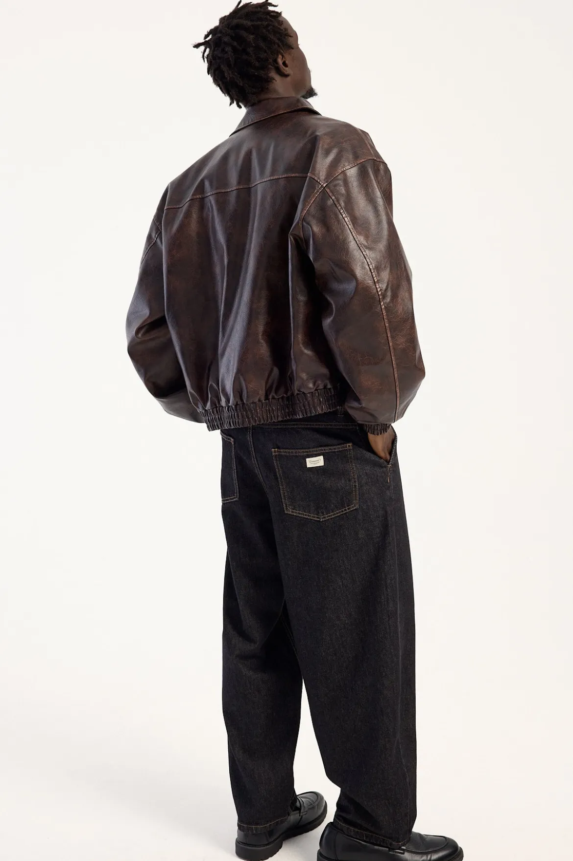 Blanco Pleated Jean Raw Black