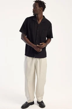 Blanco Pleated Tailored Trouser Ecru