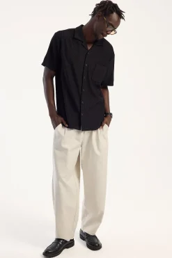 Blanco Pleated Tailored Trouser Ecru
