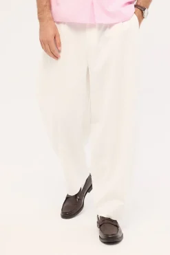 Blanco Pleated Tailored Trouser White