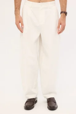 Blanco Pleated Tailored Trouser White
