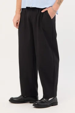 Blanco Pleated Tailored Trouser Black