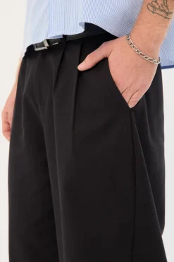 Blanco Pleated Tailored Trouser Black