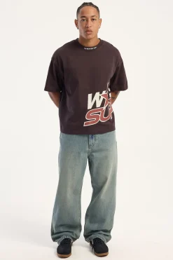 Blaster Box Crop Tee Burgundy