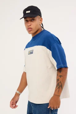 Blender Oversize Panel Tee Blue Depths