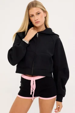 Blessed Intarsia Knit Mini Short Black