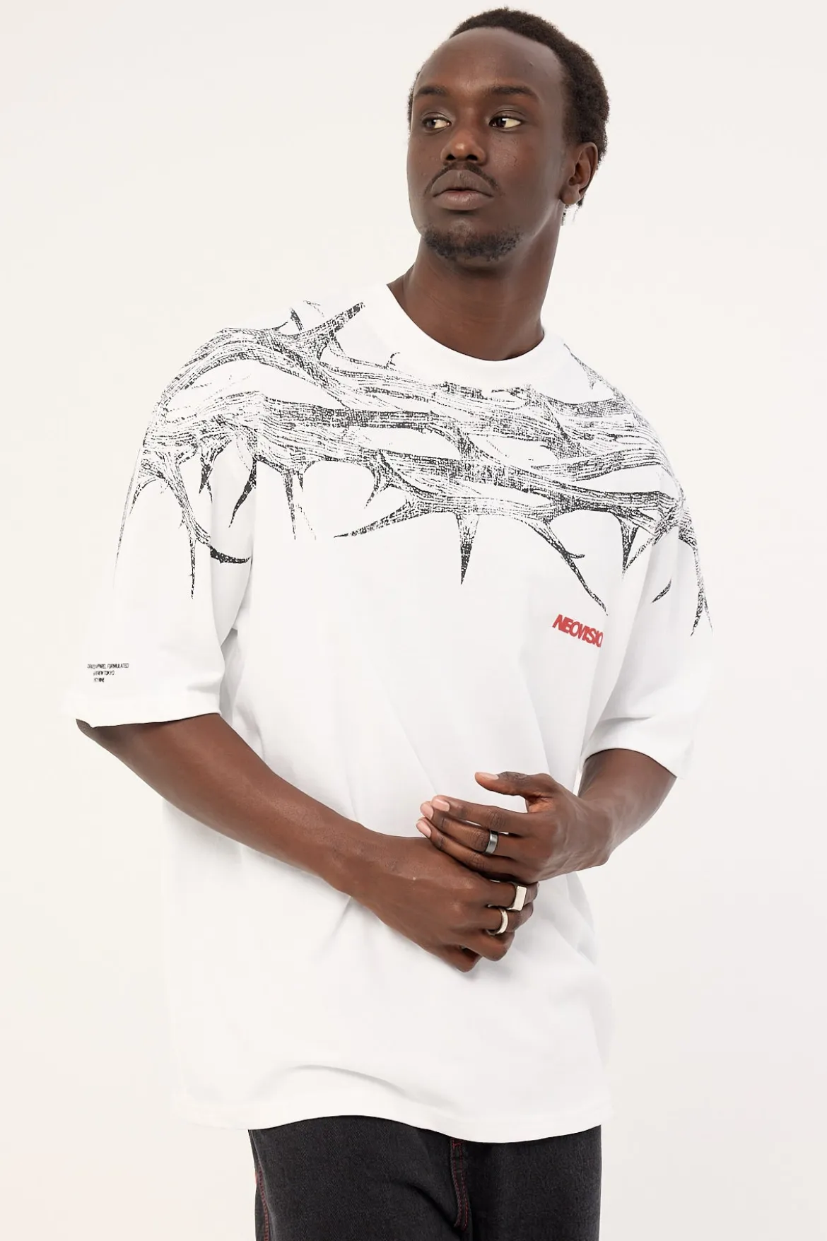 Blight Oversize Super Heavy Tee White