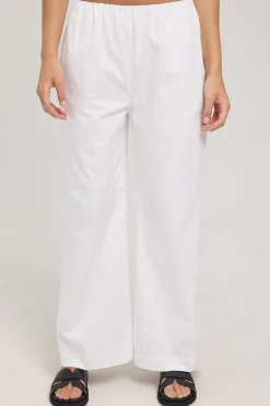 Bliss Bubble Gathered Pant White