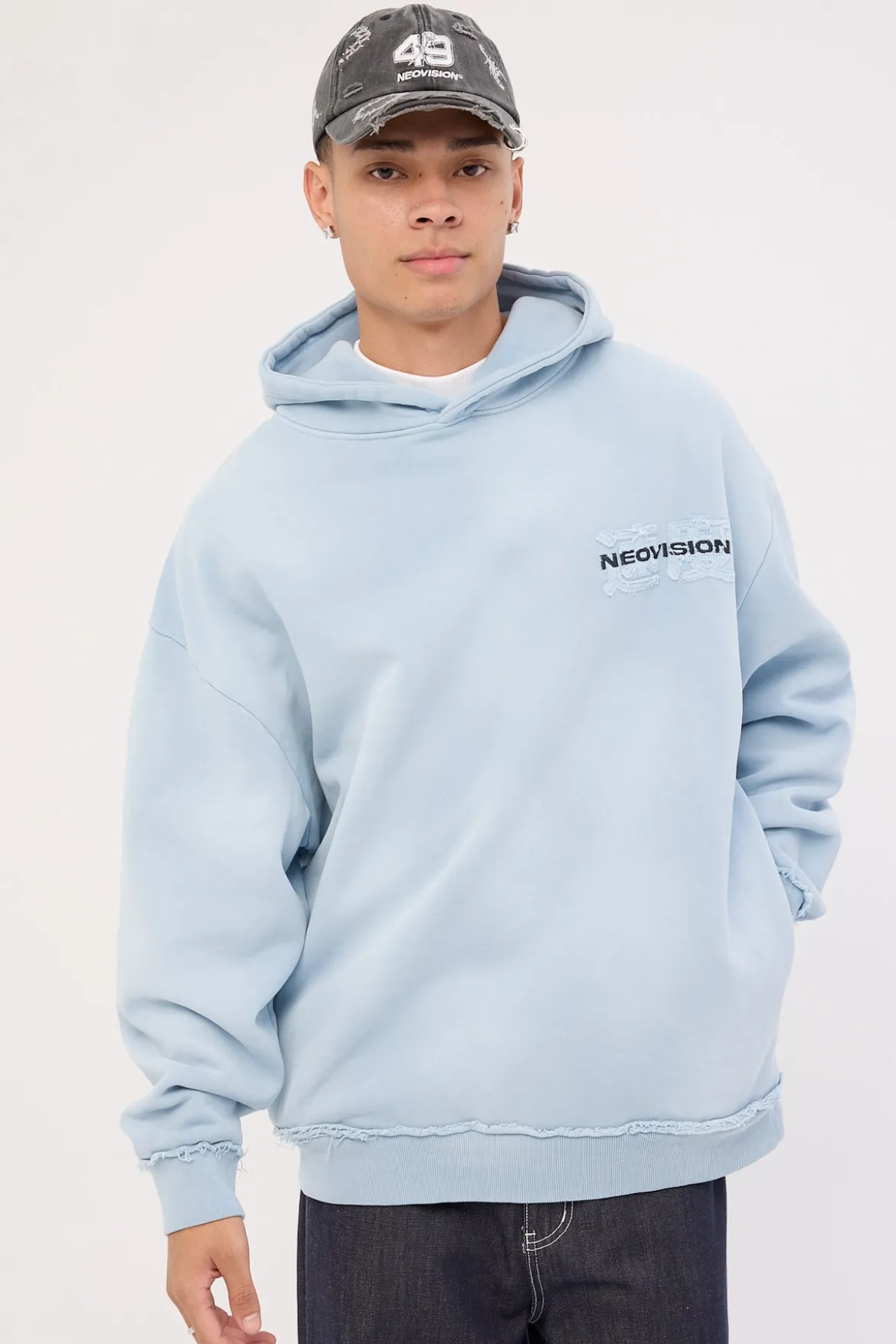 Blitz Street Hoodie Sunfade Light Blue