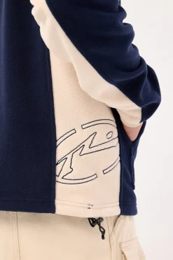 Blizzard Quarter Zip Polar Fleece Navy Blue