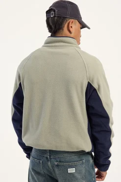 Blizzard Quarter Zip Polar Fleece Abbey Stone