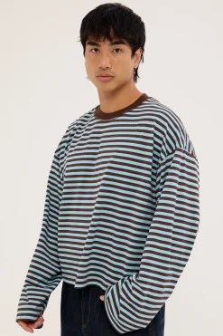 Bloom Long Sleeve Chocolate Sea Stripe
