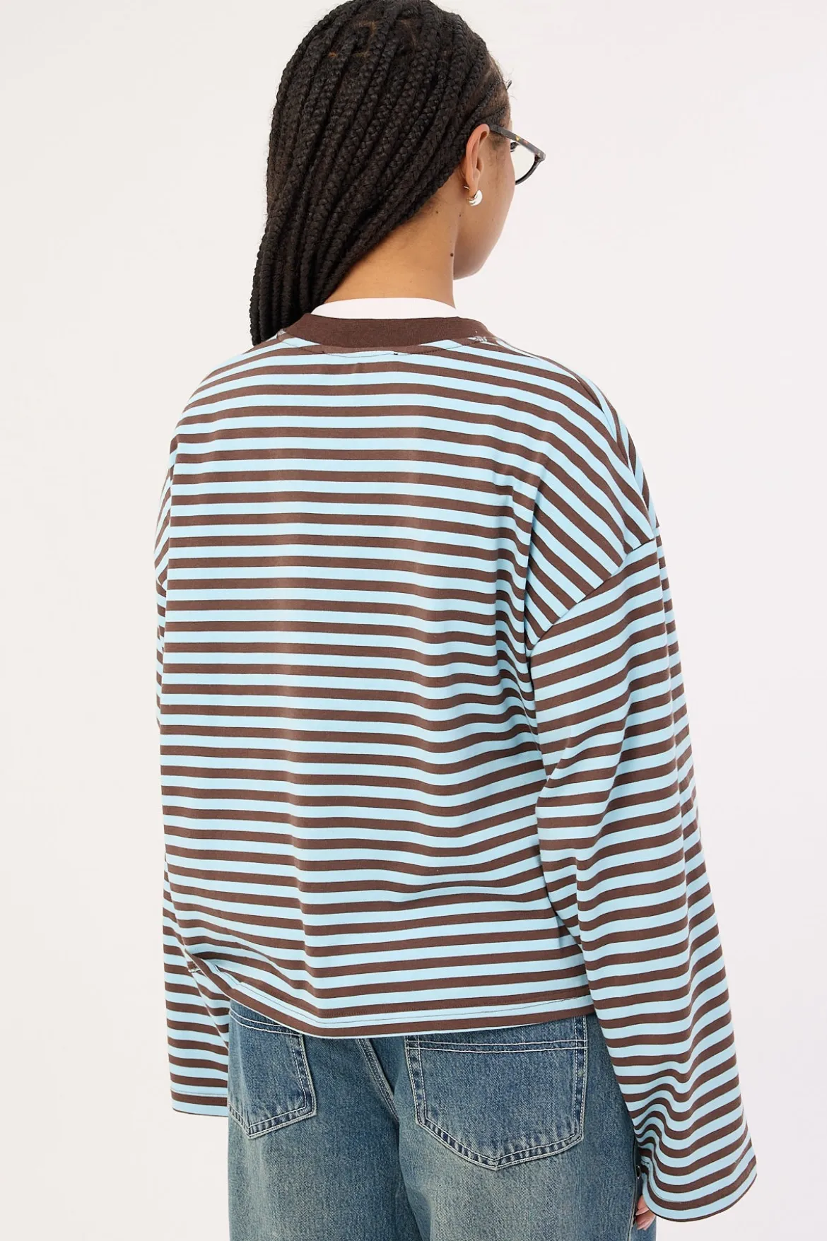 Bloom Long Sleeve Chocolate Sea Stripe