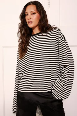 Bloom Long Sleeve Onyx Stripe