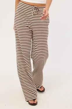 Bloom Pant Dark Chocolate Stripe