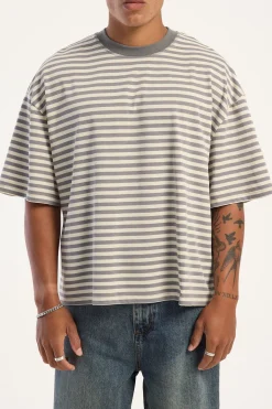 Bloom Short Sleeve Ash Stripe