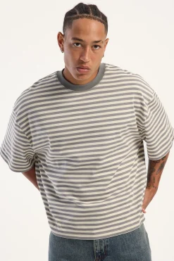 Bloom Short Sleeve Ash Stripe