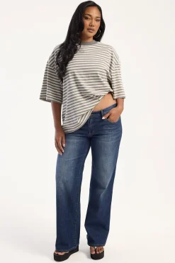 Bloom Short Sleeve Ash Stripe