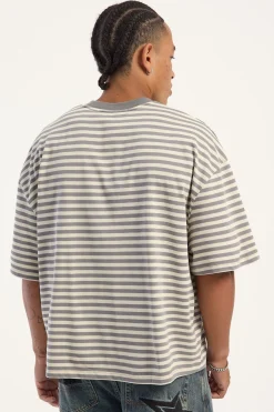 Bloom Short Sleeve Ash Stripe