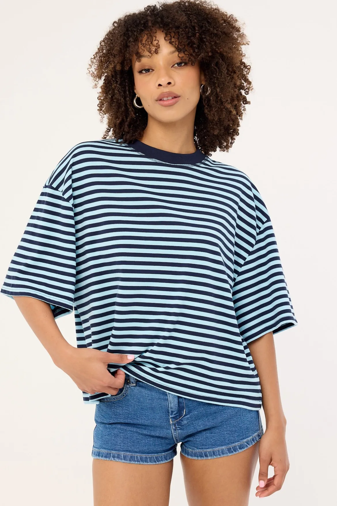 Bloom Short Sleeve Navy Sea Stripe