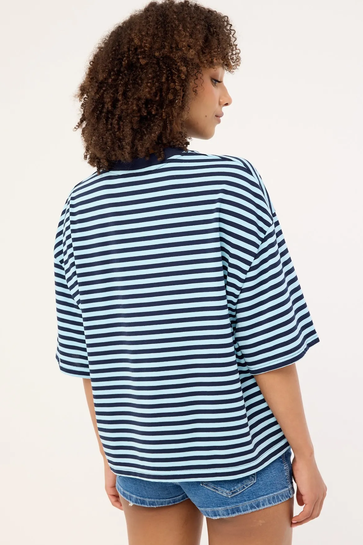 Bloom Short Sleeve Navy Sea Stripe