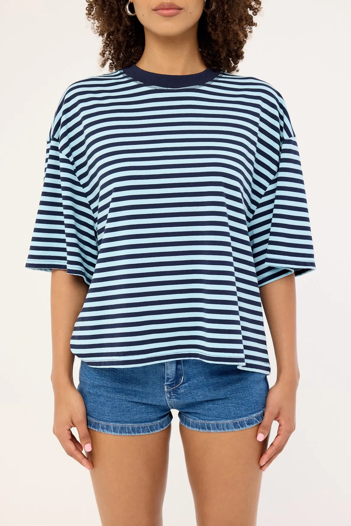 Bloom Short Sleeve Navy Sea Stripe