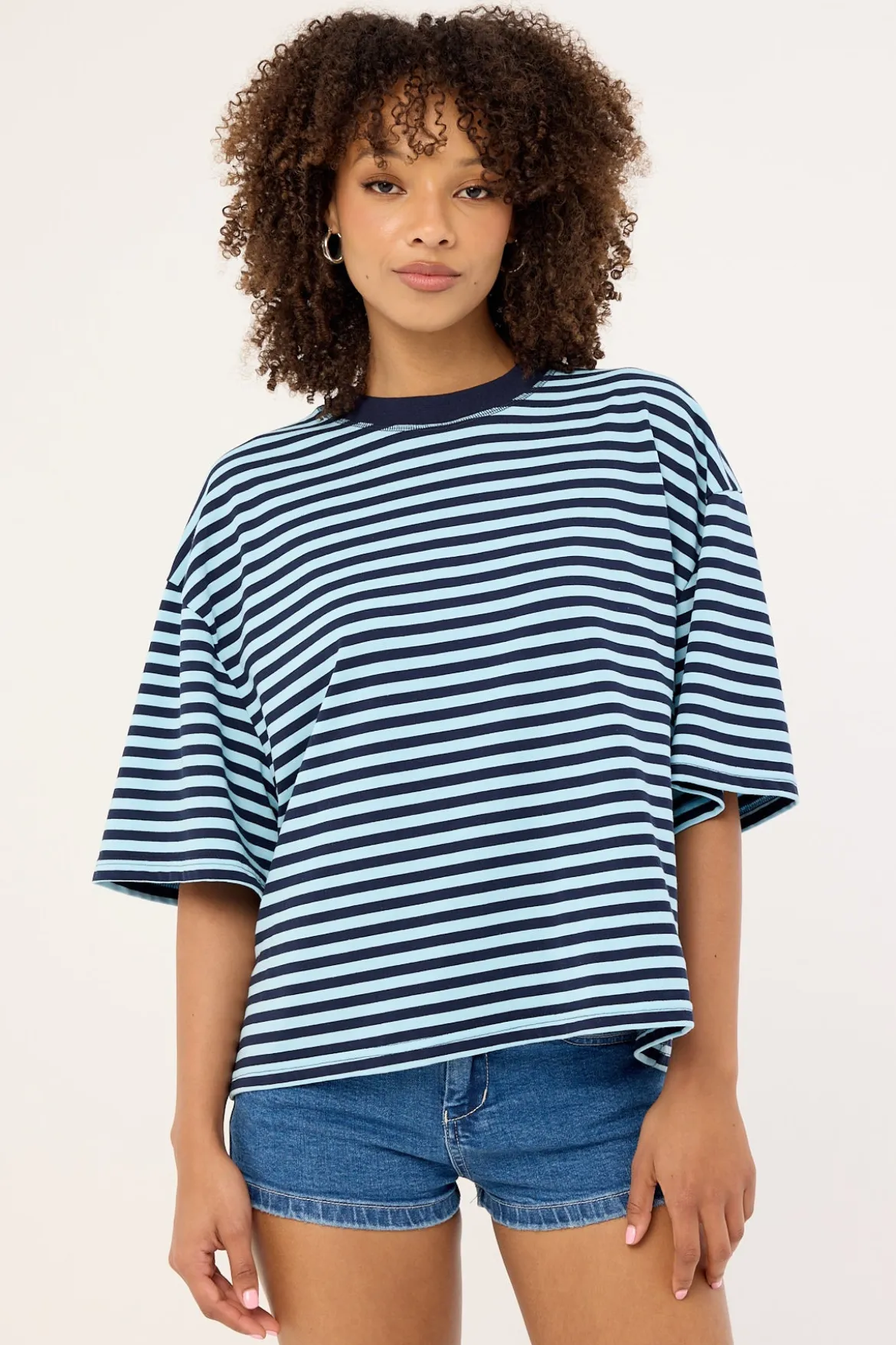 Bloom Short Sleeve Navy Sea Stripe