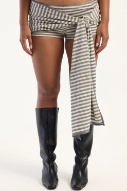 Bloom Skort Ash Stripe