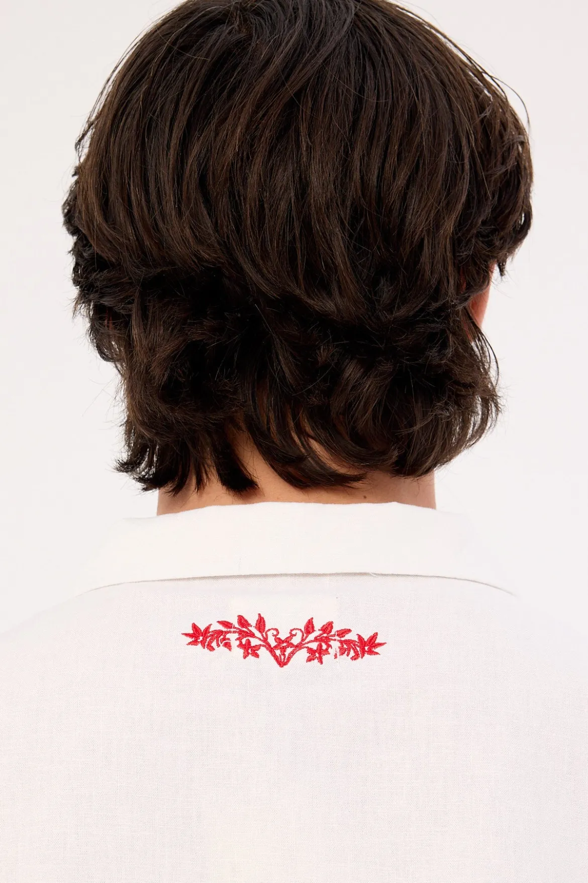 Bloomed Linen Resort Shirt White