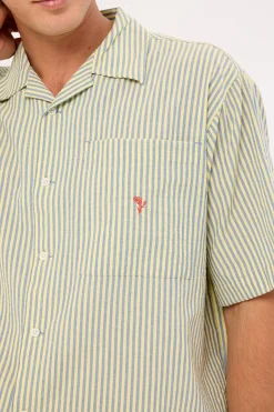 Boathouse Shirt Green Stripe