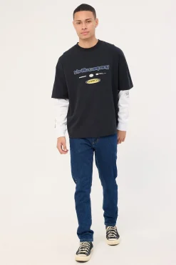 Bones Denim Jean Dark Rinse Blue