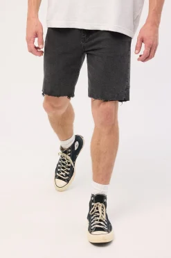 Bones Denim Short Ash Black