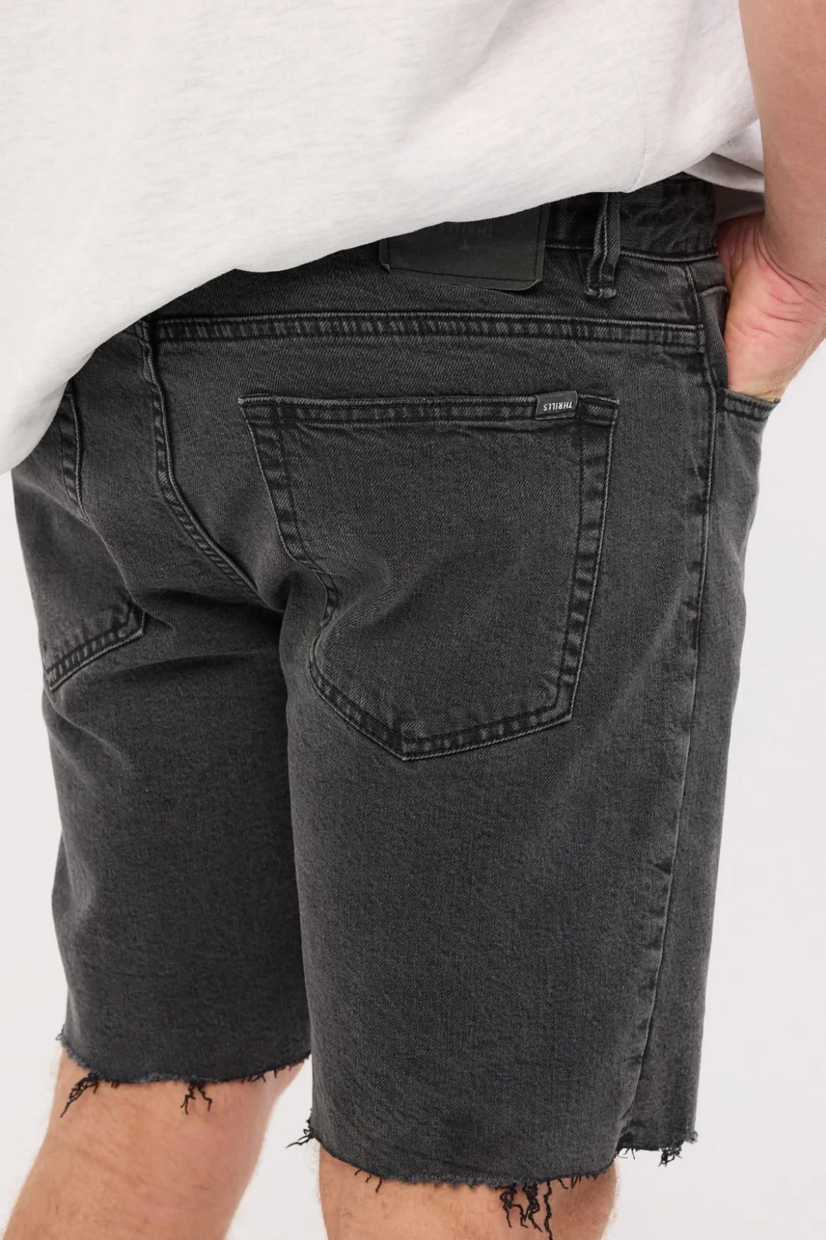 Bones Denim Short Ash Black