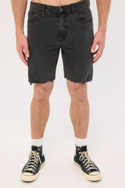 Bones Denim Short Ash Black