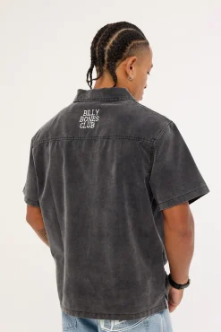 Bones Garage Work Shirt Washed Black