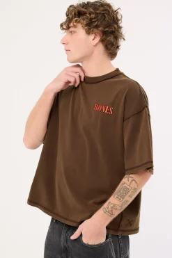 Bones Rodeo Boxy Tee Brown