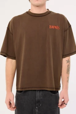 Bones Rodeo Boxy Tee Brown